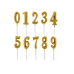 Tedaks 9 Gold Mum 13 Cm Büyük Boy Rakam Doğum Günü Pasta Süsleme