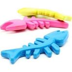 tedaks Balık Kemiği İskelet Şekilli Renkli Plastik Kedi Oyuncağı