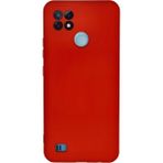 Tedar Realme C21 Kılıf Nano Içi Kadife Silikon - Kırmızı Najmaddin - Renkli