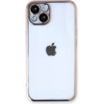 Tedarik Apple Iphone 14 Plus Kılıf Razer Lensli Silikon - Gold Najmaddin