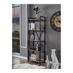Tedarik Center Helina 5 Raflı Kitaplık Metal Ayaklı Ofis Rafı Çok Amaçlı Dolap 180x60 - Atlantik Çam
