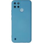 Tedarik Realme C25Y Kılıf Nano Içi Kadife Silikon - Mavi Najmaddin
