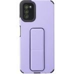 Tedarik Samsung Galaxy A03S Kılıf Mega Standlı Silikon - Lila Najmaddin