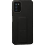 Tedarik Samsung Galaxy A03S Kılıf Mega Standlı Silikon - Siyah Najmaddin