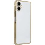 Tedarik Samsung Galaxy A06 Kılıf Razer Lensli Silikon - Gold Najmaddin