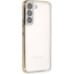 Tedarik Samsung Galaxy S22 Kılıf Razer Lensli Silikon - Gold Najmaddin