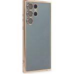 Tedarik Samsung Galaxy S22 Ultra Kılıf Razer Lensli Silikon - Gold Najmaddin