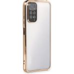 Tedarik Xiaomi Redmi Note 11 Kılıf Razer Lensli Silikon - Gold Najmaddin