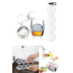 TEDARİKET Top Buz Kalıbı Büyük Buz Kalıbı 4'lü | Sihirli Küre Buz Kalıbı