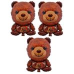 Teddy Bear 3 Adet Büyük Boy 40cmx60cm Folyo Balon (Helyum) No:15
