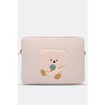Teddy Bear Laptop Kılıfı 13" & 14" Inç Uyumlu Bej