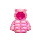 Teddy Şirin Şişme Mont Şeker Pembe seker pembesi 4 Yaş
