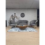 Teddy Takım Gold Kaplama Telli Ayak Çay Seti Koltuk - Berjer , Balkon, Salon, Ofis Kahverengi Renk 40 x 125 Boyut/ebat - Çok Renkli