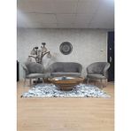 Teddy Takım Krom Kaplama Sivriltme Ayak Çay Seti Koltuk - Berjer , Balkon, Salon, Ofis Kahverengi Renk 40 x 125 Boyut/ebat - Çok Renkli