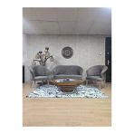 Teddy Takım Krom Kaplama Telli Ayak Çay Seti Koltuk - Berjer , Balkon, Salon, Ofis Kahverengi Renk 40 X 125 Boyut/Ebat