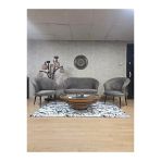 Teddy Takım Siyah Boyalı Sivriltme Ayak Çay Seti Koltuk - Berjer , Balkon, Salon, Ofis Kahverengi Renk 40 X 125 Boyut/Ebat