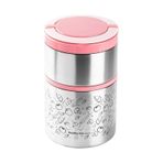 Tedemei 2 Katlı Yemek Termos Taşıma Kabı 930 Ml Pembe