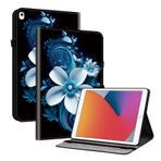 TEDTIKJT Kılıf iPad 8./7. Nesil 10,2 inç 2020/2019 Kapaklı Kılıf Kristal Desenli Deri Tablet Kılıfı Standlı Koruyucu Fonksiyon Kılıfları, Siyah Matrix Orkide