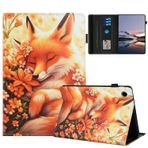 TEDTIKJT Lenovo Tab M10 Plus (3. Nesil) 10.6" 2022 için Kılıf TB125FU TB128FU TB128XU Koruyucu Kılıf PU Deri Flip Cover Kart Korumalı Dik Durma Fonksiyonlu Koruyucu Kılıf Kap, Uyuyan Tilki