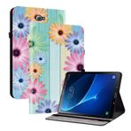 TEDTIKJT Samsung Galaxy Tab A 10.1 2016 T580 T585 için Kılıf Tablet Kılıf PU Deri Kapaklı Stand Koruyucu Desen Boyalı Kılıf Samsung Galaxy Tab A 10.1 2016 için Kılıf, Ayçiçeği