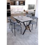 Tedy Masa Sandalye 70X110 Masa - Açık Gri
