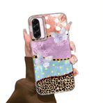 Tedyhulle Samsung Galaxy A56 5G / A36 5G için kılıf, yumuşak TPU çerçeve, sert polikarbon arka kapak, renkli leopar desenli, ince cep telefonu kılıfı, darbeye dayanıklı koruyucu kılıf, kadınlar ve