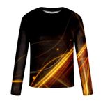 Tee gömlek adam sonbahar yaz uzun kısa kollu Crewneck baskı 3D dijital grafik üstleri gömlek Mens 2025, X-378 Hardal Sarısı, XL
