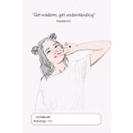 Teen Girls Notebook Series #01: 150 Lined Blank White Pages Notebook for home or school, 29 lines p.p. with corner motif