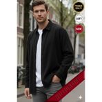 Teenage Millionaire Erkek Siyah Kadife Fitilli Yumuşak Dokulu Loose Fit Oversize Düşük Omuz Gömlek
