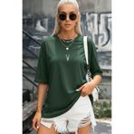 Teenage Millionaire Kadın Nefti Yeşil Geyik Oversize Salas Boyfriend T-Shirt