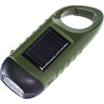 Teenspirit Taşınabilir LED El Feneri El Krank Dinamo Torch Fener USB Şarj (Yurt Dışından) - Siyah