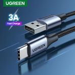 Teenspirit USB C Tipi Kablo 1m Naylon Örgülü USB A'dan USB C'ye Hızlı Şarj Cihazı iPad Mini 6 Air 4 ile Uyumlu Samsung Galaxy S21 S20 Z Flip 3 Z Fold Note 20 Lg V60 Hero 8 Anahtarı (Yurt Dışından)