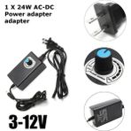 Teenspirit Yeni Araç Evrensel Ac/dc Güç Adaptörü 1-12V 2A Besleme Motoru Hız Kontrol Cihazı LED Dimmer (Yurt Dışından) - Turuncu - 11 m