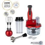 Tefal 1.5 Lt Cam Hazneli Premium Blender Seti 1500W, Tefalin En Güçlüsü, Turbo Fonksiyon, Buz Kırma , Onerous Mutfak Tartısı Hediye - Kırmızı