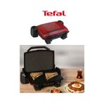 Tefal 2000W Güç, 6 Tost Kapasitesi ve Döküm Plaka ile Yüksek Performanslı Izgara Keyfi Kırmızı+Mutfak Tartısı Hediyeli