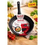 Tefal 24 cm Çift Imzikli Difüzyon Tava - Siyah
