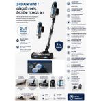 Tefal 240 Air Watt Ultra Güçlü Emiş, 70 Dakika Çalışma Süresi, 32,4V Çıkarılabilir Batarya, Flex Boru Teknolojisi, LED Motorlu Başlık - Siyah