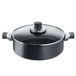 Tefal 28 cm Titanyum 1X EarlyPlus Tabanlı Kısa Tencere