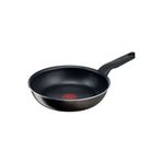 Tefal 28 cm Titanyum 1X SimpleCook Difüzyon Tabanlı Wok Tava siyah