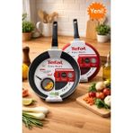 Tefal 28CM Çok Amaçlı Teflon Tava - Siyah - Kırmızı