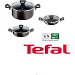 Tefal 2xtitanyum Xl 3 Lü Tencere Set - Siyah - 24+26+24
