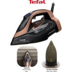 Tefal 3200W Akıllı Ultimate Power 300GR Şok Buharlı Ütü-Otomatik Kapanma,durilium Airglide Autoclean LED Ekranlı Kumaş Seçim Özelliği+ Mini Hav-Yün Temizleyici - Siyah