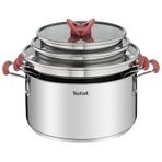 TEFAL 4999t Optispace 6 Parça Çelik Tencere Seti