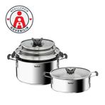 TEFAL 5999. Optispace 8 Parça Çelik Tencere Seti