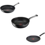Tefal 6x Excellence 22 cm. Tava - 25 cm. Krep - 26 cm. Multipan Tava 3'lü Set