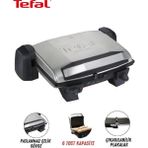 Tefal Bulaşık Makinesinde Yıkanabilen Çıkarılabilir Plakalı 1800 Watt Gücünde 180 Derece Açılabilir Elektrikli Izgara Pfoa Içermeyen Döküm Tost Makinesi - Gri