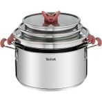 Tefal Çelik 6 Parça Tencere Seti Seti - Yapışmaz, Indüksiyon Uyumlu, Premium Pişirme - Siyah