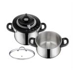 Tefal Clipso+ Chef 4 Programlı 4.5+6 lt Gümüş Düdüklü Tencere