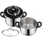 Tefal Clipso Chef Düdüklü Tencere 6l + 4.5l Set - Siyah