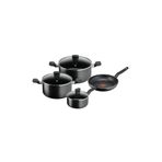 TEFAL Dark Stone | 7 pc set | Non-stick Cookware | Safe coating | B491
